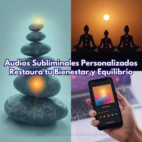 Smartphone mostrando un link de descarga de un audio subliminal personalizado, destacando que cada grabación es única y hecha a medida para el usuario.” Descripción para prompt: Comunica que el producto es exclusivo y creado bajo pedido, aumentando confianza y percepción de valor.
