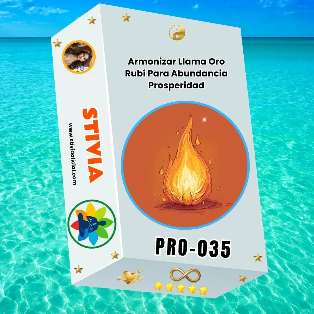 PRO-035 Armonizar Llama Oro Rubí Para Abundancia Prosperidad