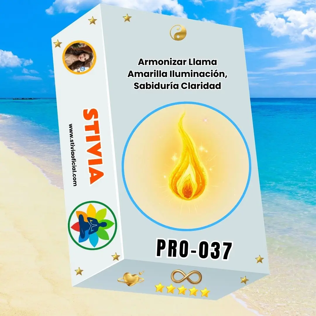 PRO-037 Armonizar Llama Amarilla Iluminación, Sabiduría Claridad